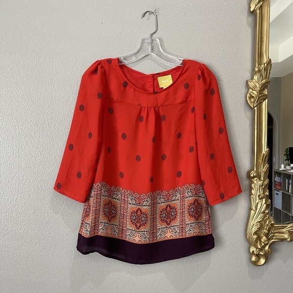 Anthropologie Rila Medallion Blouse by Maeve - Picture 4 of 4